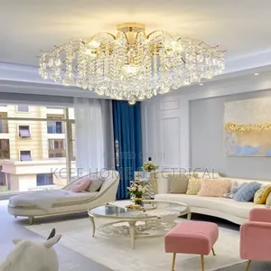 Luxury Crystal Pendant Chandelier – Modern Led Ceiling Light