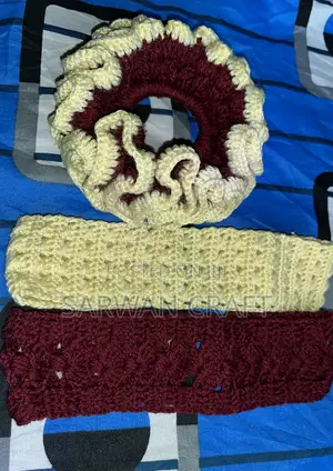 Crochet Hair Bands and Hair Scrunchies