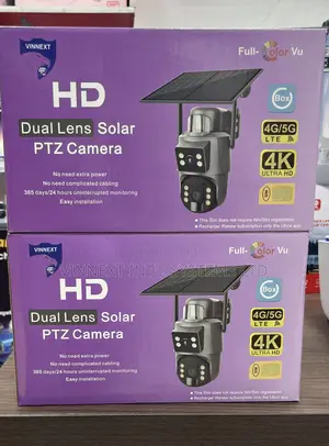 Vinnext Ubox Dual Lens Solar PTZ Camera.