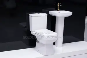 Athens Corine P-Trap Toilet – Dual-Flush Anti-Clog Self-Cleaning Glaze