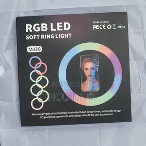 14 Inches RGB Led Soft Ring Light With Phone Holder(Mj36)