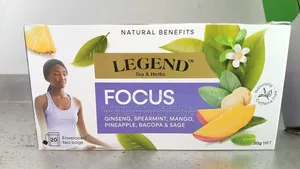 Legend Tea Focus (Ginseng,Spearmint, Mango, Pineapple, Bacopa Sage)