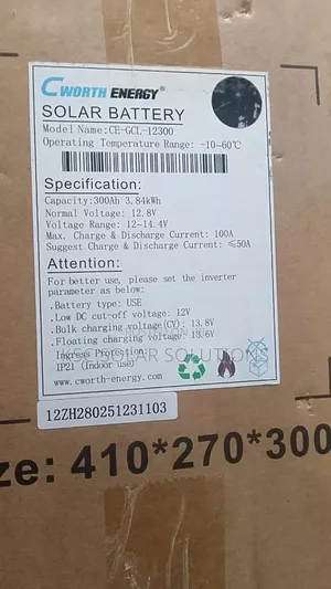 3.8kwh 12v Cworth Lithium Battery