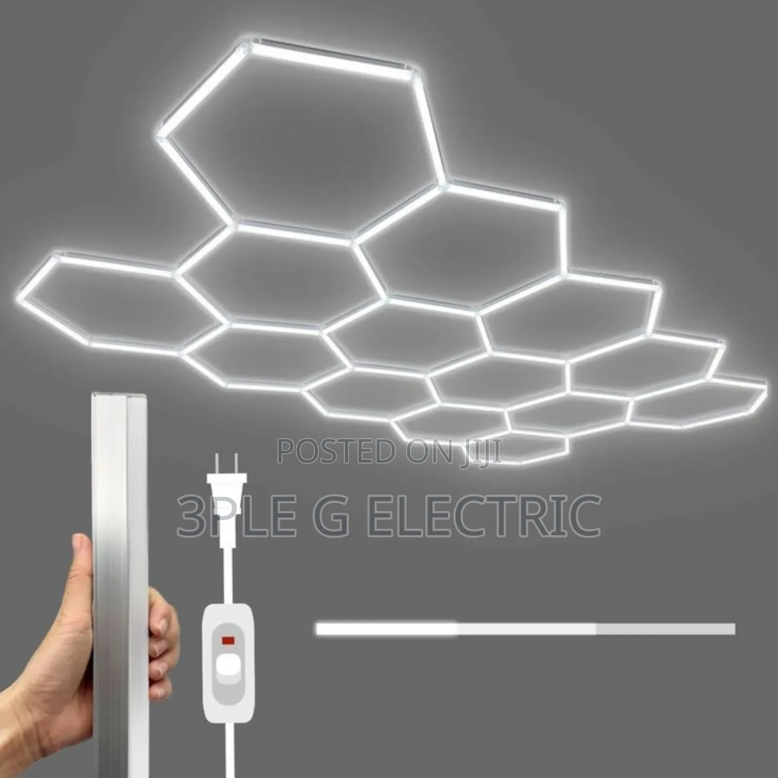 Colour Changing Hexagon Ceiling Light