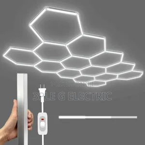 Colour Changing Hexagon Ceiling Light