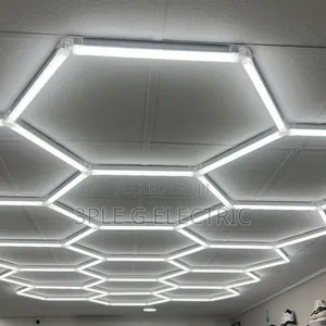 Futuristic Led Hexagonal Ceiling