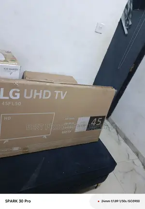 New Lg 45” Smart Tv – Sleek Modern Design