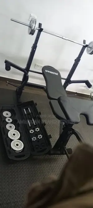Improved Butterfly Weight Bench With 50kg Barbell and Curling Bar