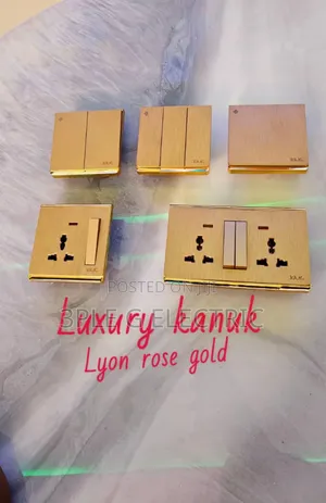 Lyon Rose Gold Switches And Sockets