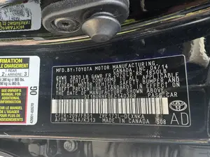 Toyota Corolla LE Premium 4dr Sedan (1.8L 4cyl CVT) 2014 Black