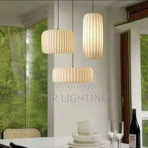 Modern Japanese Wabi Sabi Chandelier Stretch Fabric Pendant Lights
