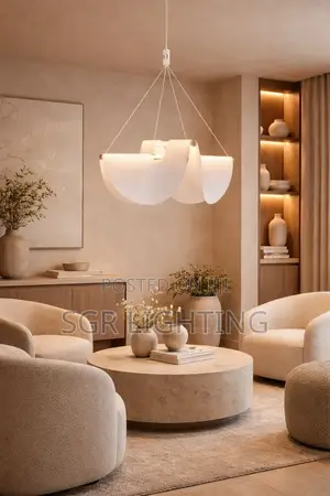 New Style Modern Led Pendant Lights Nordic White Acrylic Chandeliers