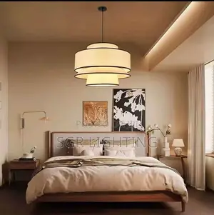 Modern Simple Led Ceiling Lamps Wabi Sabi Chandelier Japanese Cloth