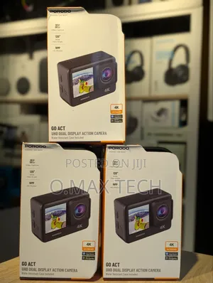 Porodo Go Act Uhd Dual Display Action Camera