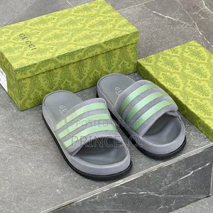 Gucci X Puffy Slides Ash/Light Green