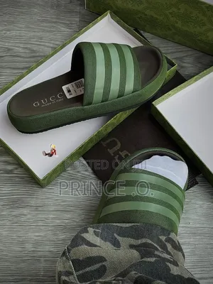 Army Green  
Gucci X Season 7 Puffy Slides
