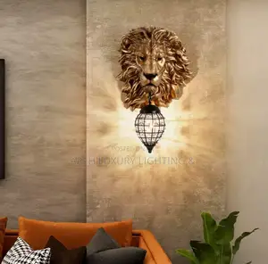 Wall Lamps Vintage Resin Animals Wall Sconce Light