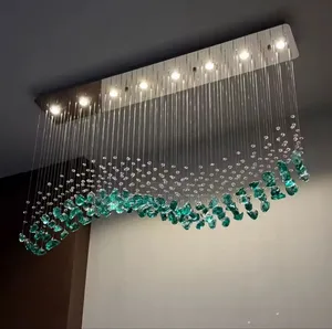 1000 Mm Diamond  Drop Raindrop Chandelier Light.