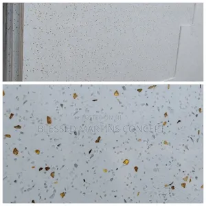 Quality Sported Gold Quartz Slab, Good for Countertops, Vanity, Island