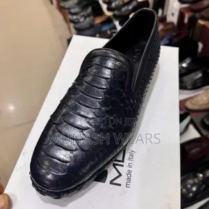 Italian Skin Leather Blue Shoes 40-46