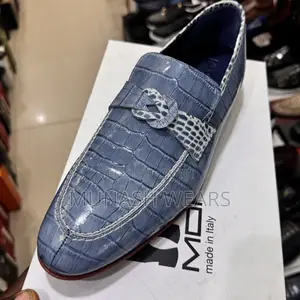 Italian Sky Blue Moreschi Leather Shoes 40-46