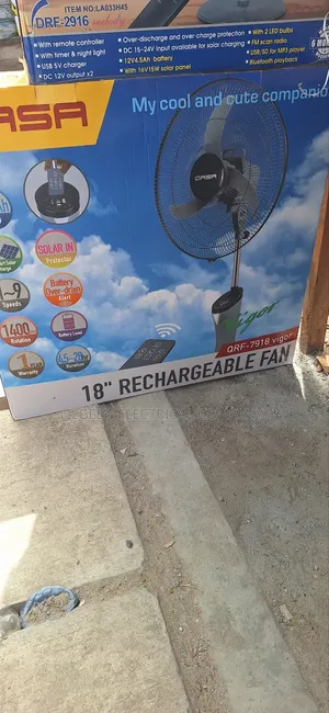 High Quality Qasa 18 Inches Rechargeable Fan