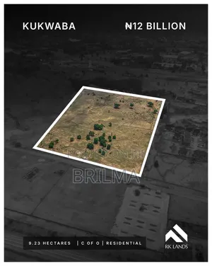 9.23 Hectares of Land in Kukwaba for Sale