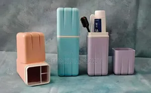 Portable Plastic Toothbrush Toothpaste Storage Holder