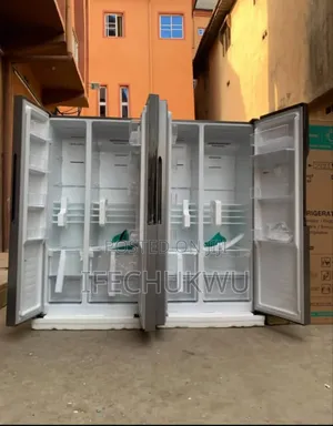 Original Hisense Silver Color Side by Side Inverter Fridge Freezer