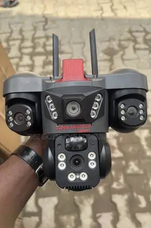 Triple Lens Solar Cctv Camera. 3 Lens Camera Distributor In Lagos