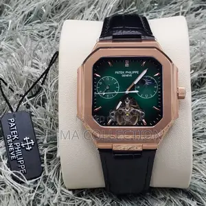 Pk Patek Philippe Chain Rubber and Leather Straps Automatic System