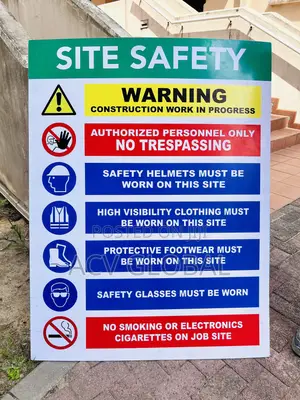 Site Safety Signage 4x3ft