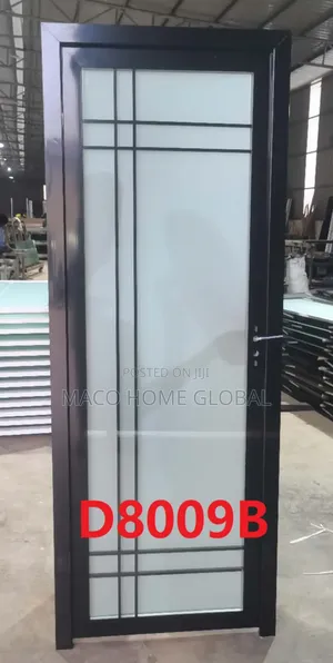 750. Aluminum Toilet and Bathroom Door Tempered Glass