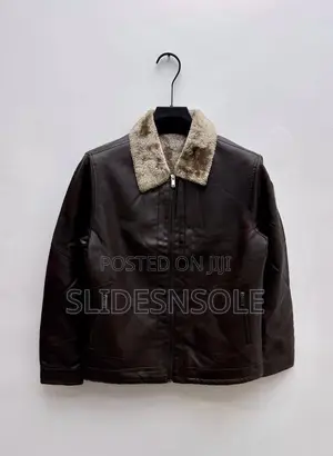 The "Summit" Faux-Leather Flight Jacket