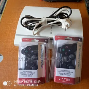London Used Sony Ps3 Fat With Two Pads and 10 Games Inside