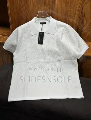 Versace Monogram Piqué Polo