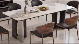 Stackable 6-Seater Marble Dining Set