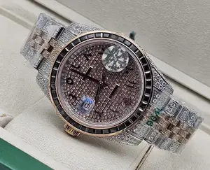 Men’S Rolex Luxury Full Stone Designers Wristwatch