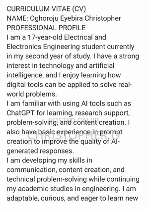 Computing IT CV