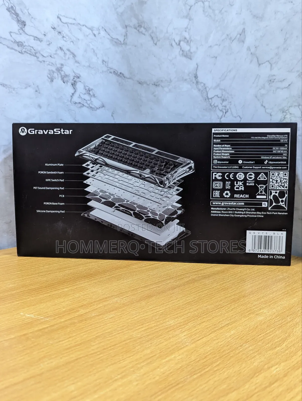 Gravastar Mercury V75 Gaming Keyboard