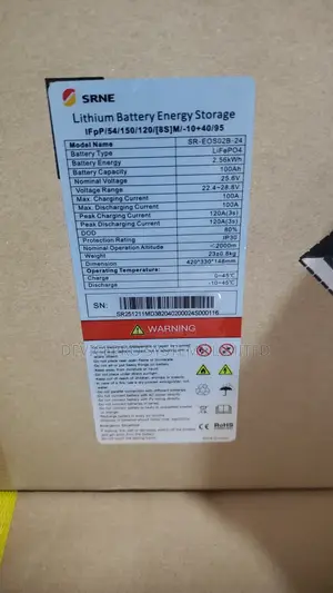 Srne 2.5kwh 24v Lithium Battery
