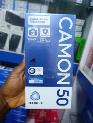 New Tecno Camon 50 256 GB Silver