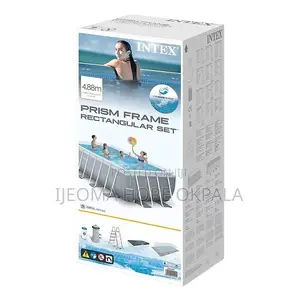 Intex 26792 Prism Frame Rectr Pool Set 4.88 X 2.44 X 1.07m S18