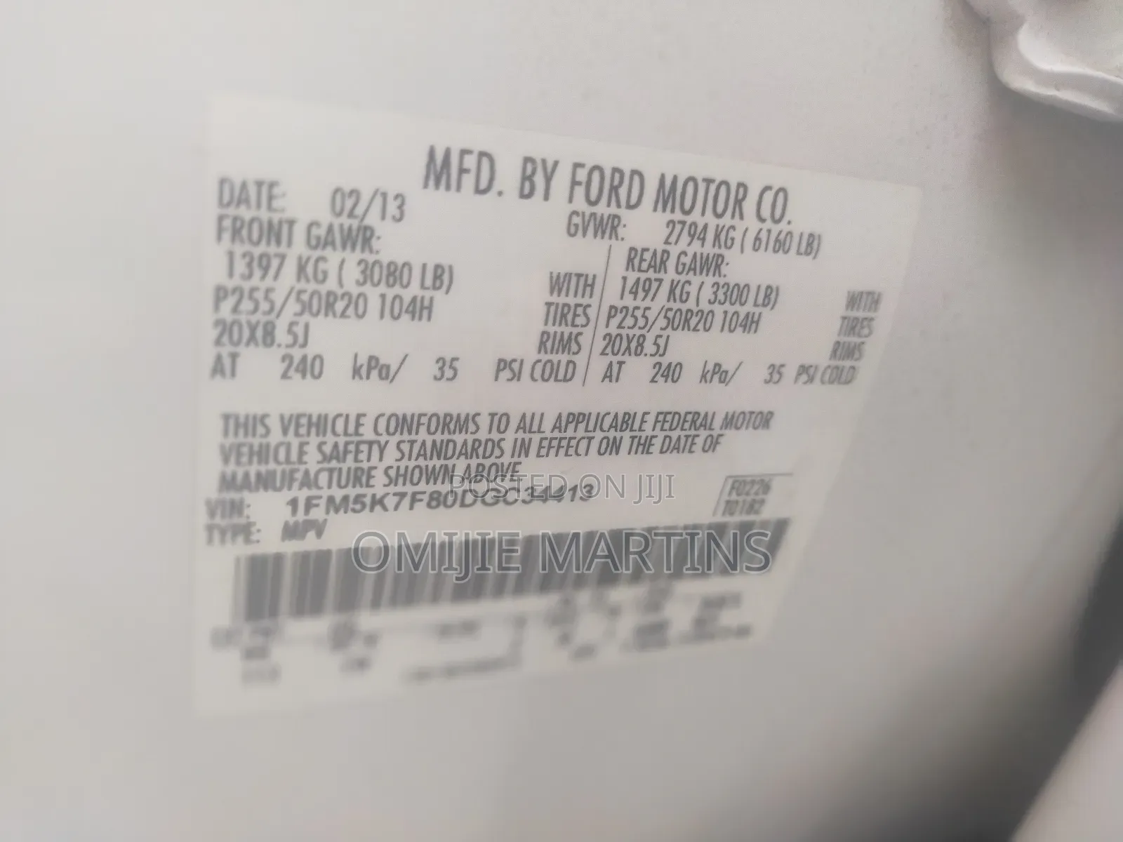 Ford Explorer 2013 White