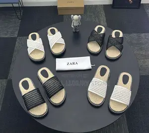 New Zara Espadrille Quality Luxury Men Chunky Slide