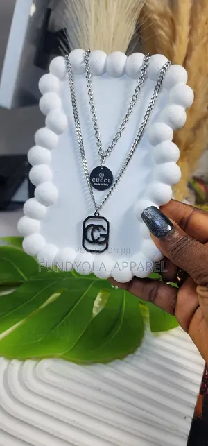 Silver Unisex Layered Necklace