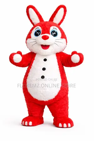Inflatable Cute Bunny Mascot Costume for Rent in Lagos