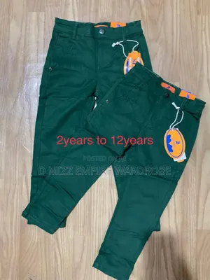Kiddies Green Chinos Trouser