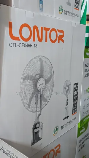 Lontor 18" Rechargeable Water Mist Fan, Model CTL-Cf046r-18.