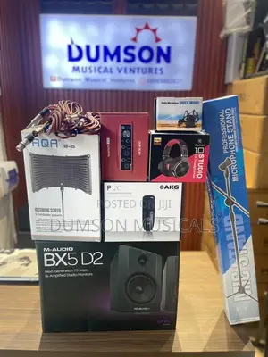 M Audio Bx5d2, Akgp120 Headphone, 2i2 Scarlett, Mic Stand Headphone